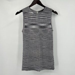 White House Black Market Gray Sleeveless Sweater